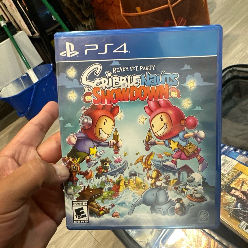 Sony PS4 Scribblenauts Showdown‎ Game - Blue Case